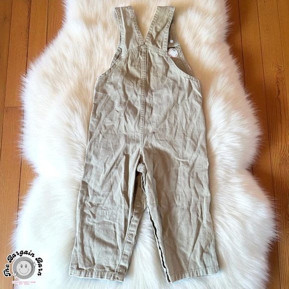 Vintage Y2K Sesame Street 2003 Monkey Embroidered Toddler Overalls (24M) - Picture 3 of 4